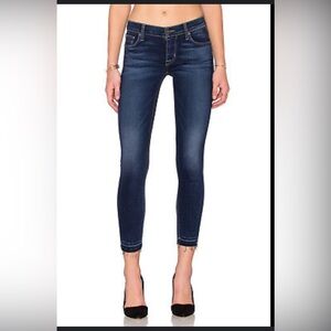 Hudson skinny frayed crop jeans